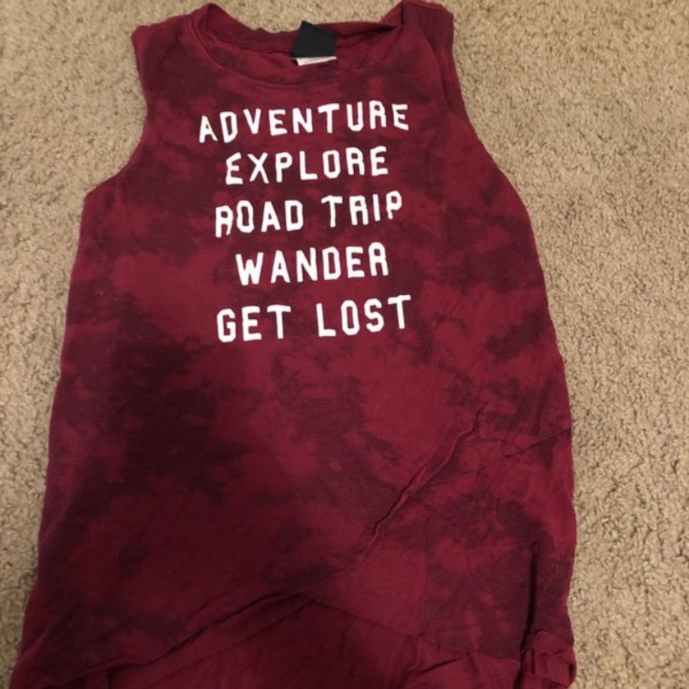 Red tank top